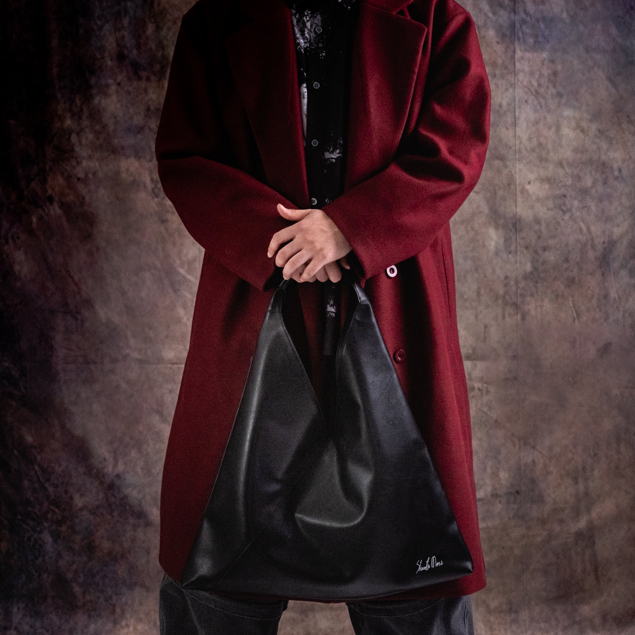 【抽選商品】Omusuviレザーバッグ BLACK