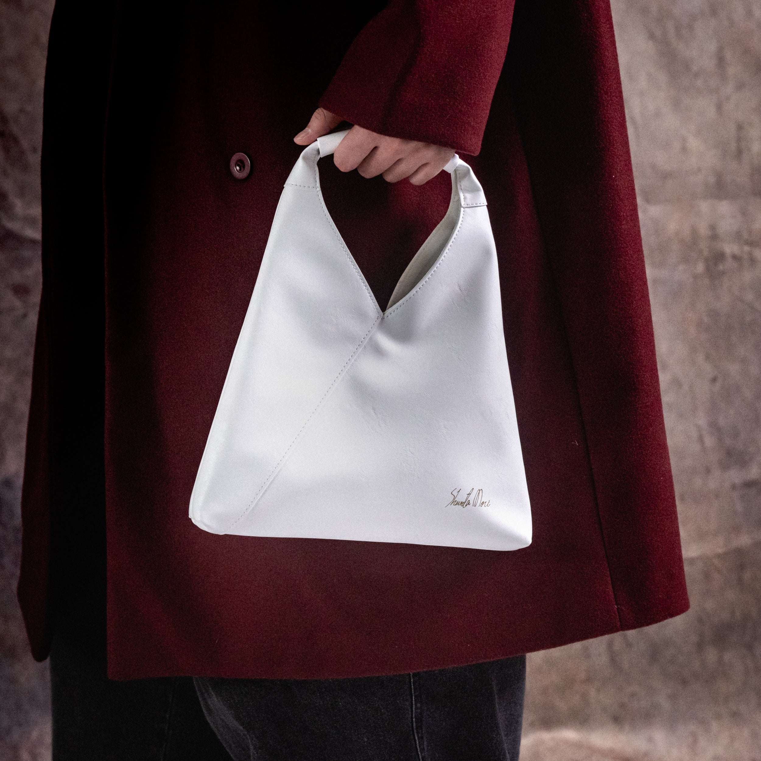 【抽選商品】Omusuviレザーバッグ WHITE