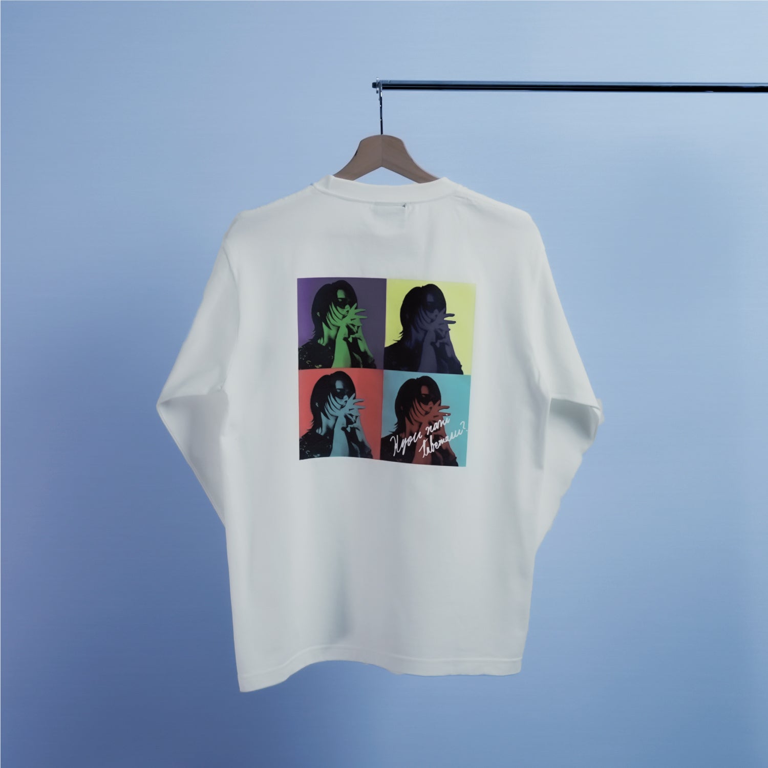 【販売終了】NANITABEMASU ロンT -SHIKAKU- White