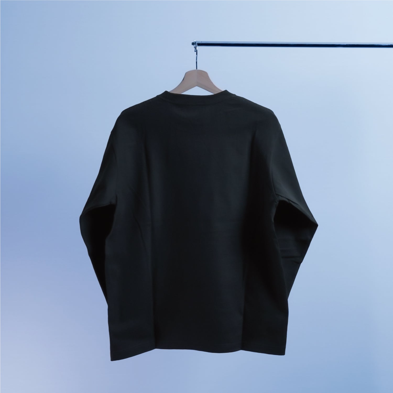 【販売終了】NANITABEMASU ロンT -MOJI- Black