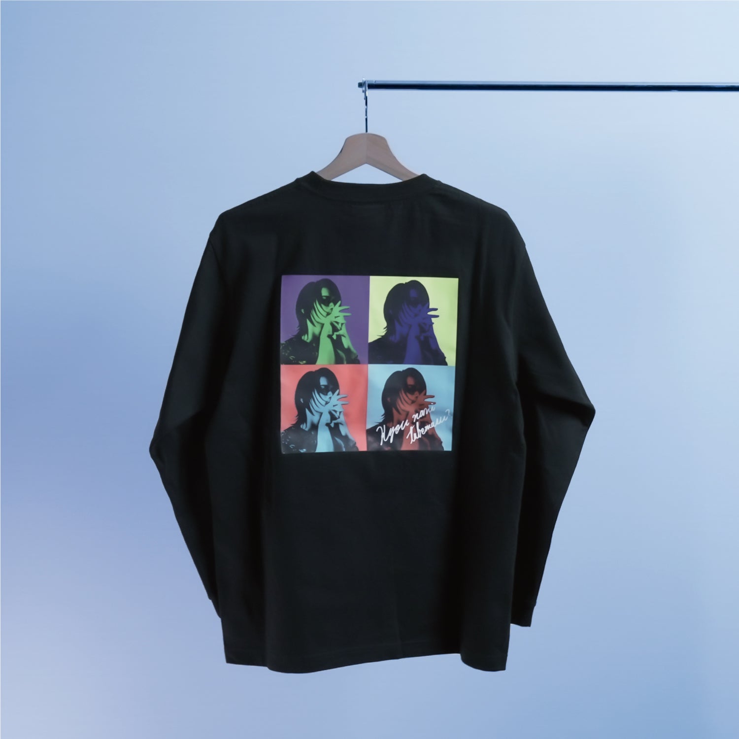 【販売終了】NANITABEMASU ロンT -SHIKAKU- Black