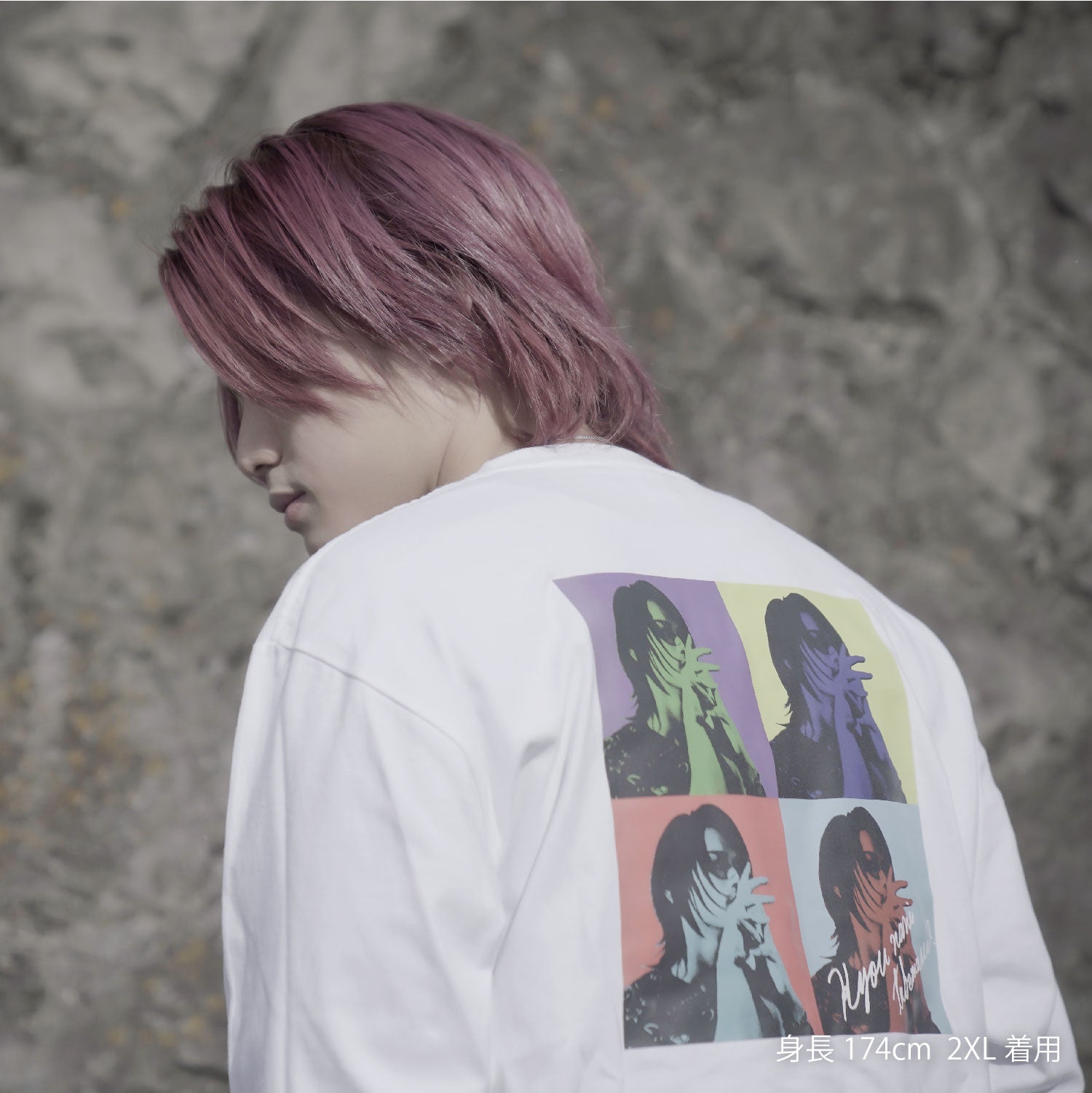 【販売終了】NANITABEMASU ロンT -SHIKAKU- White