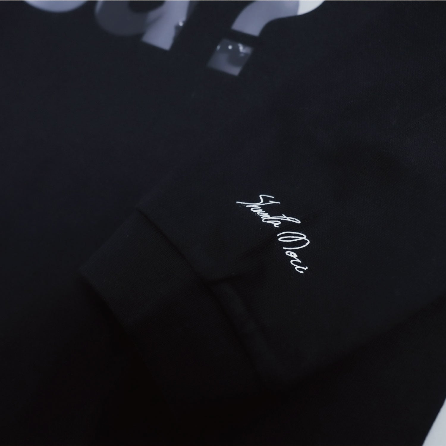 【販売終了】NANITABEMASU ロンT -MOJI- Black