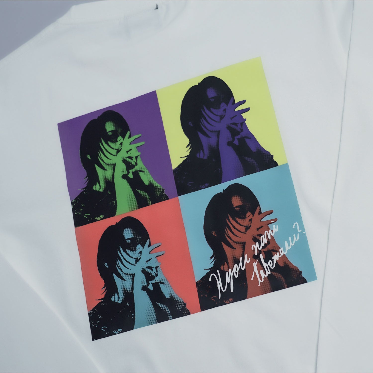 【販売終了】NANITABEMASU ロンT -SHIKAKU- White