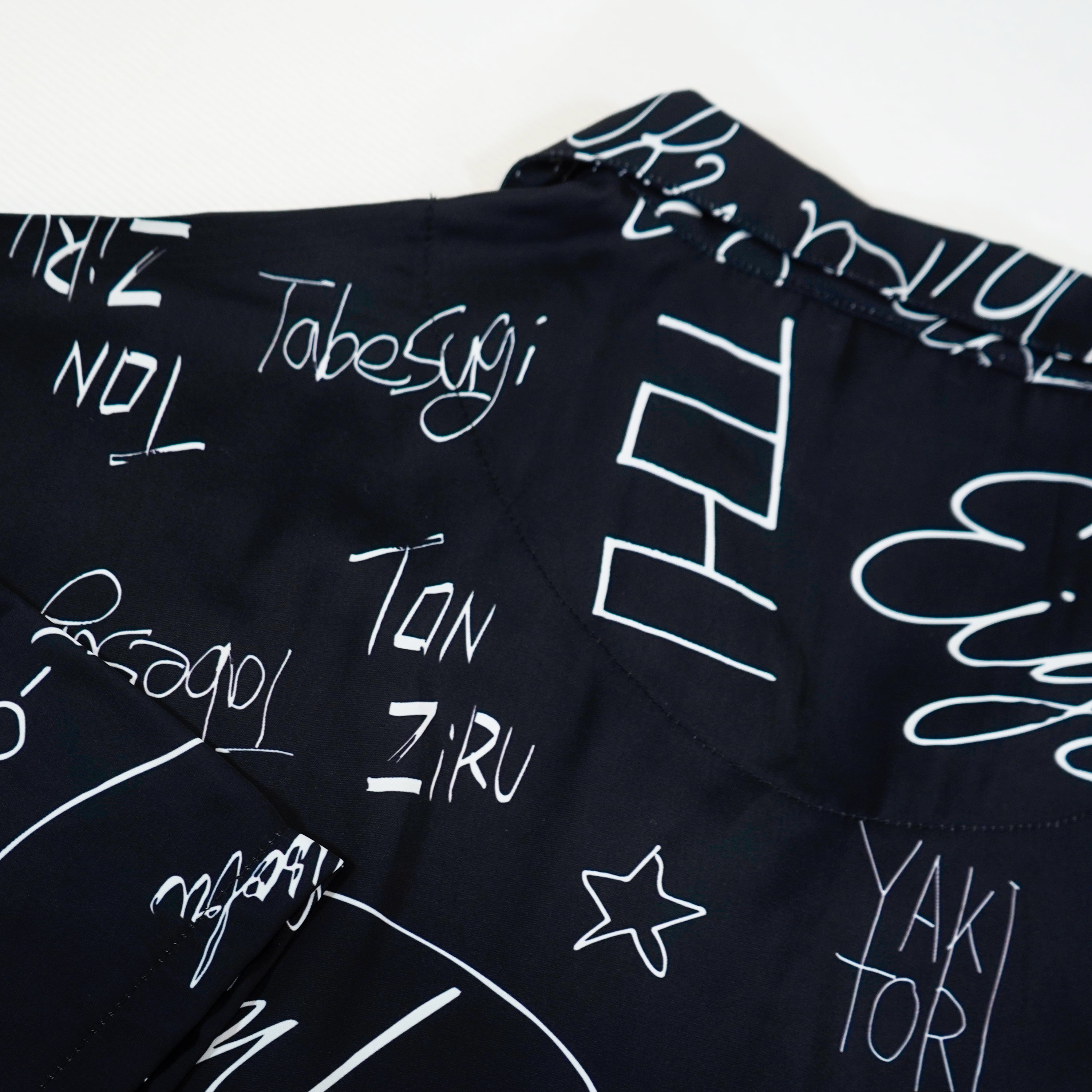 tabemonoシャツ BLACK