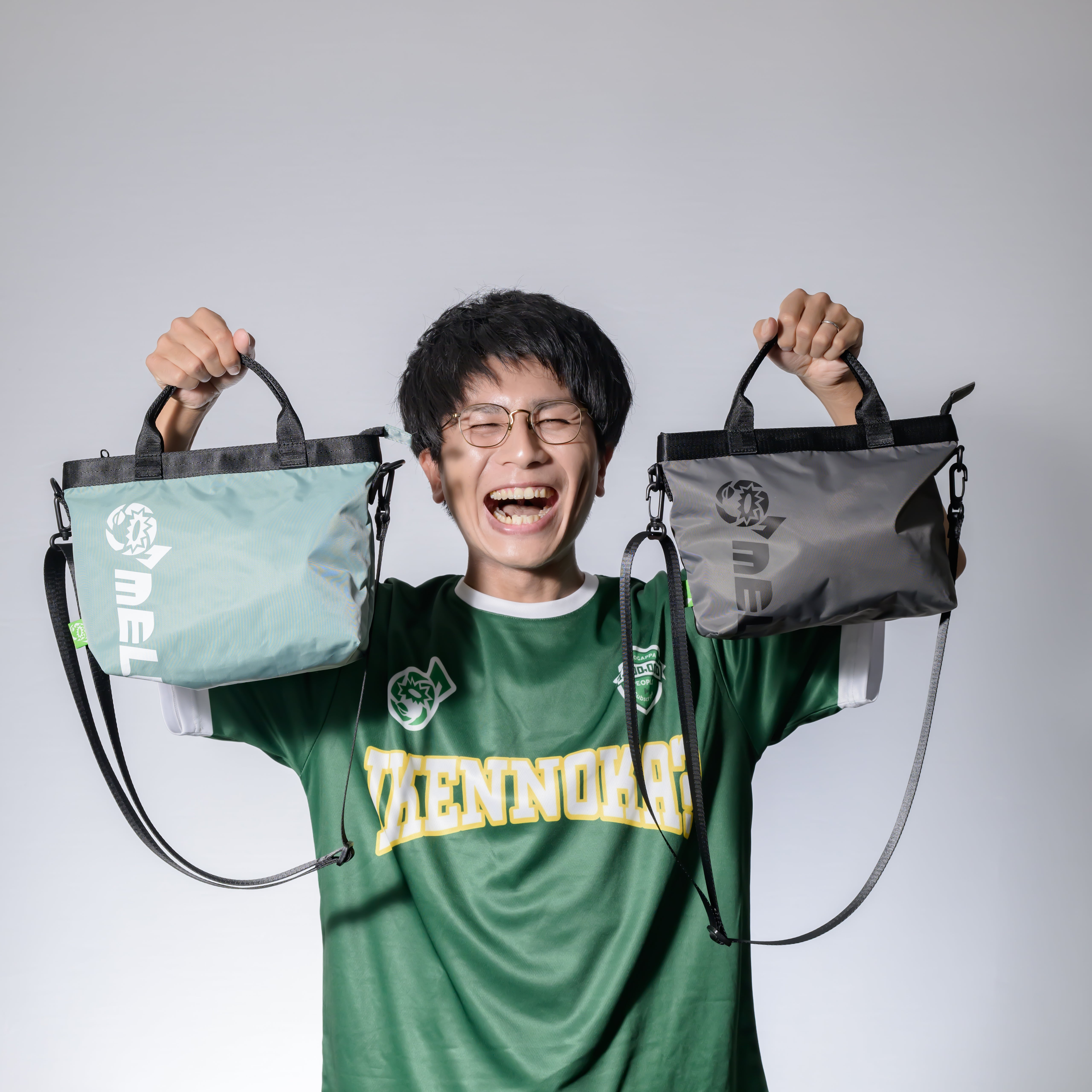 MELOGAPPA ランチトートバッグ〈ミントグリーン〉【ケツを叩いてくれて