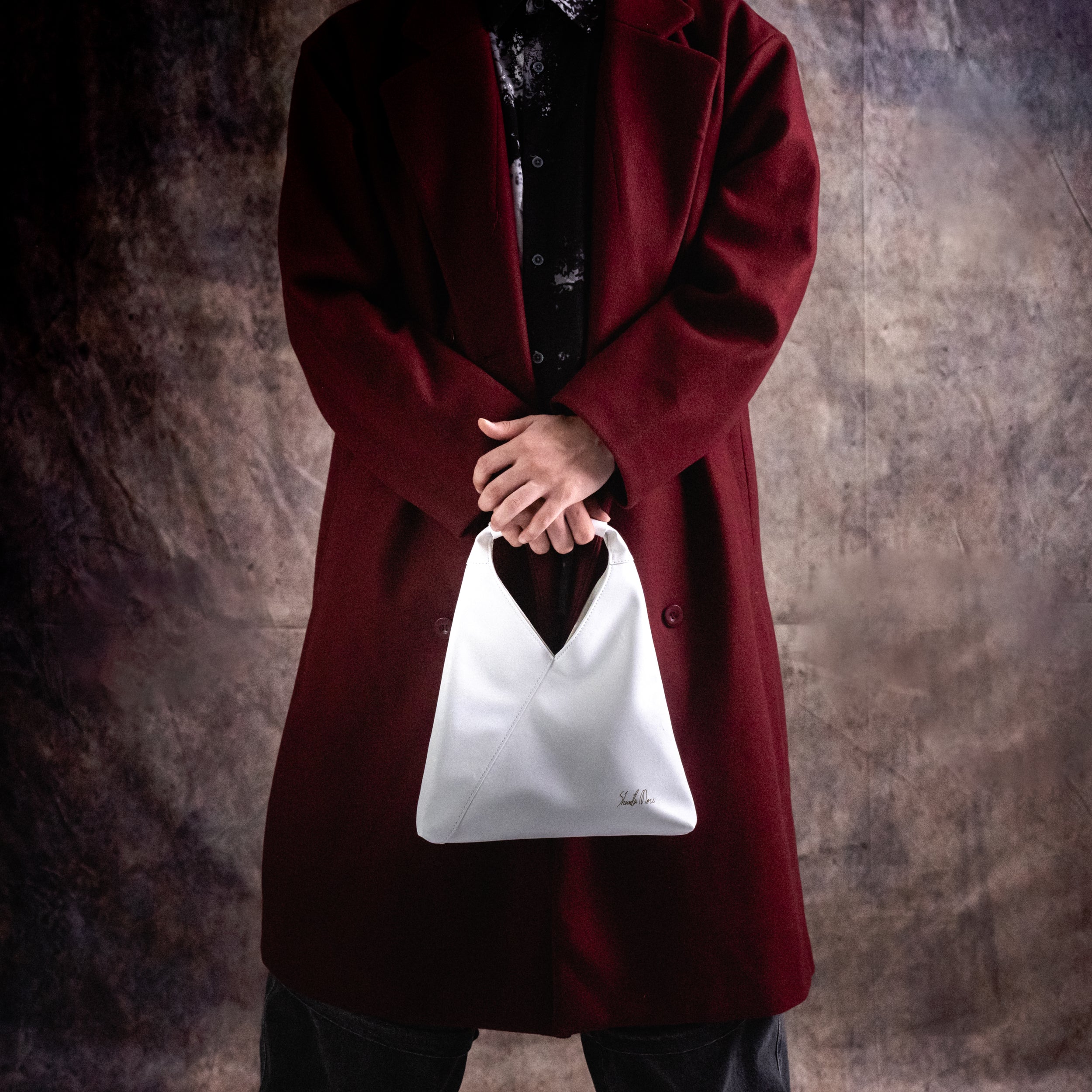 【抽選商品】Omusuviレザーバッグ WHITE