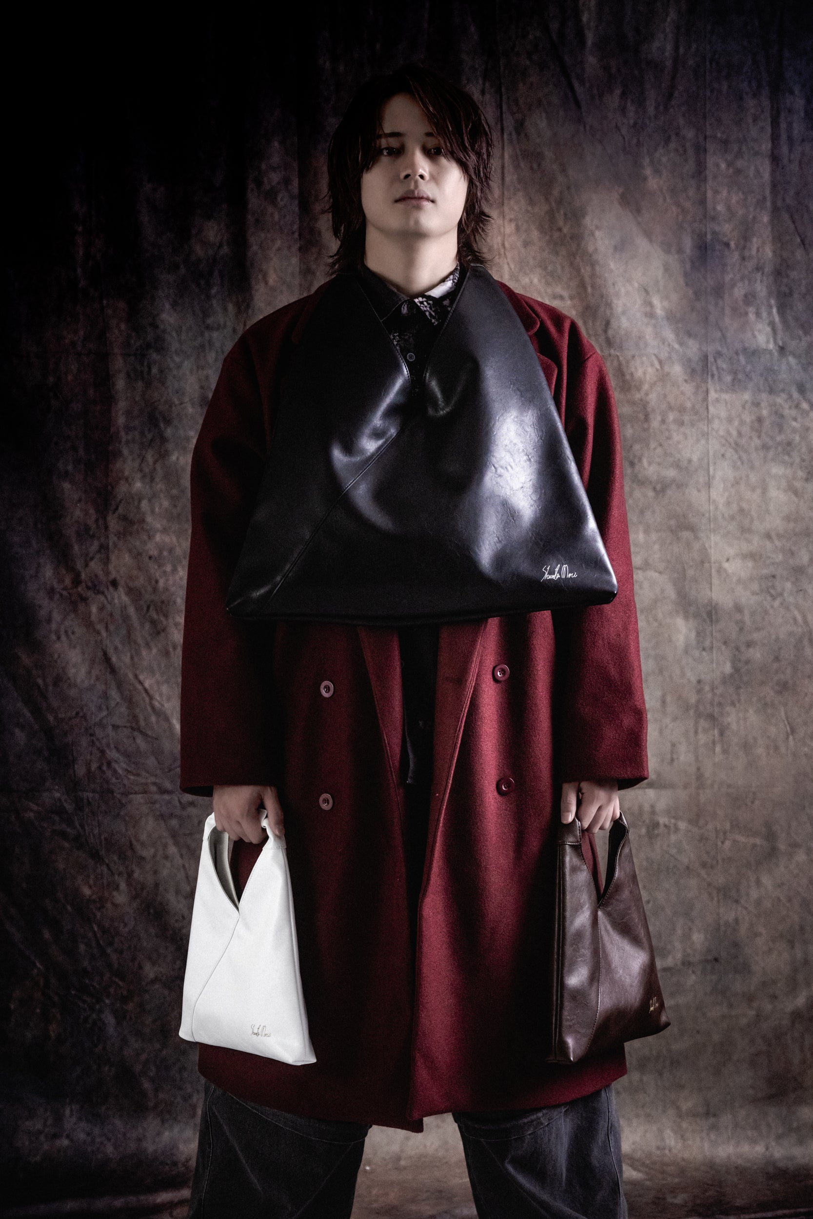 【抽選商品】Omusuviレザーバッグ BROWN