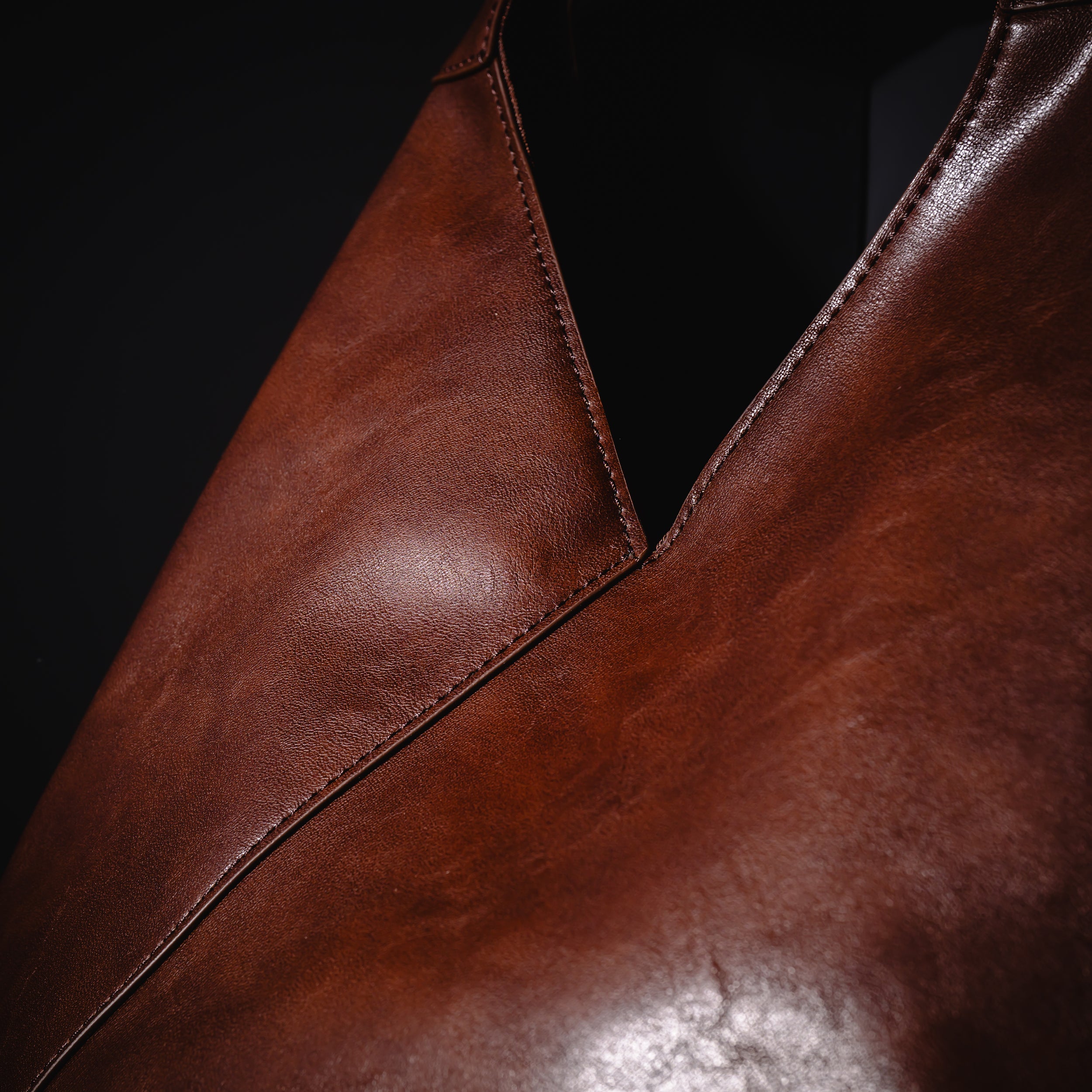 Omusuviレザーバッグ BROWN
