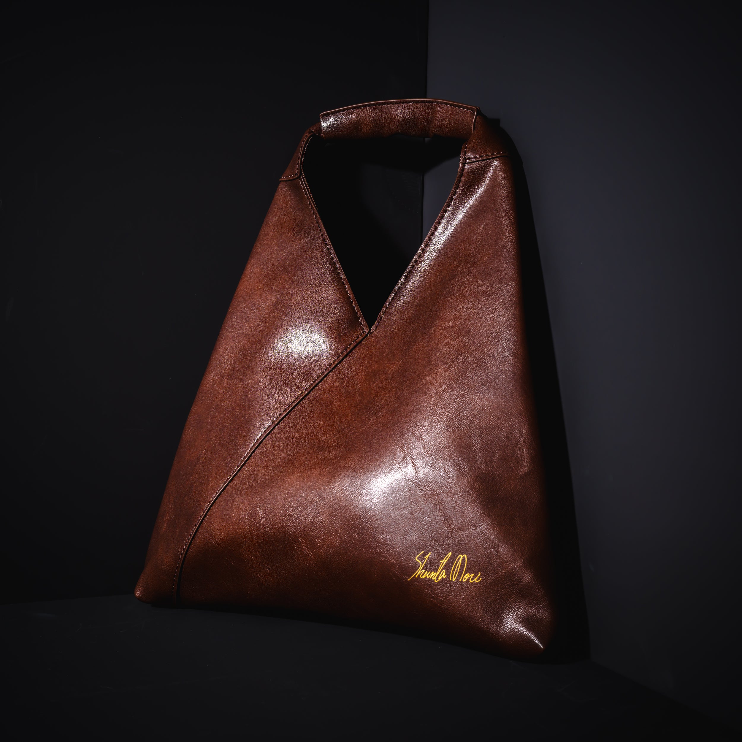 Omusuviレザーバッグ BROWN