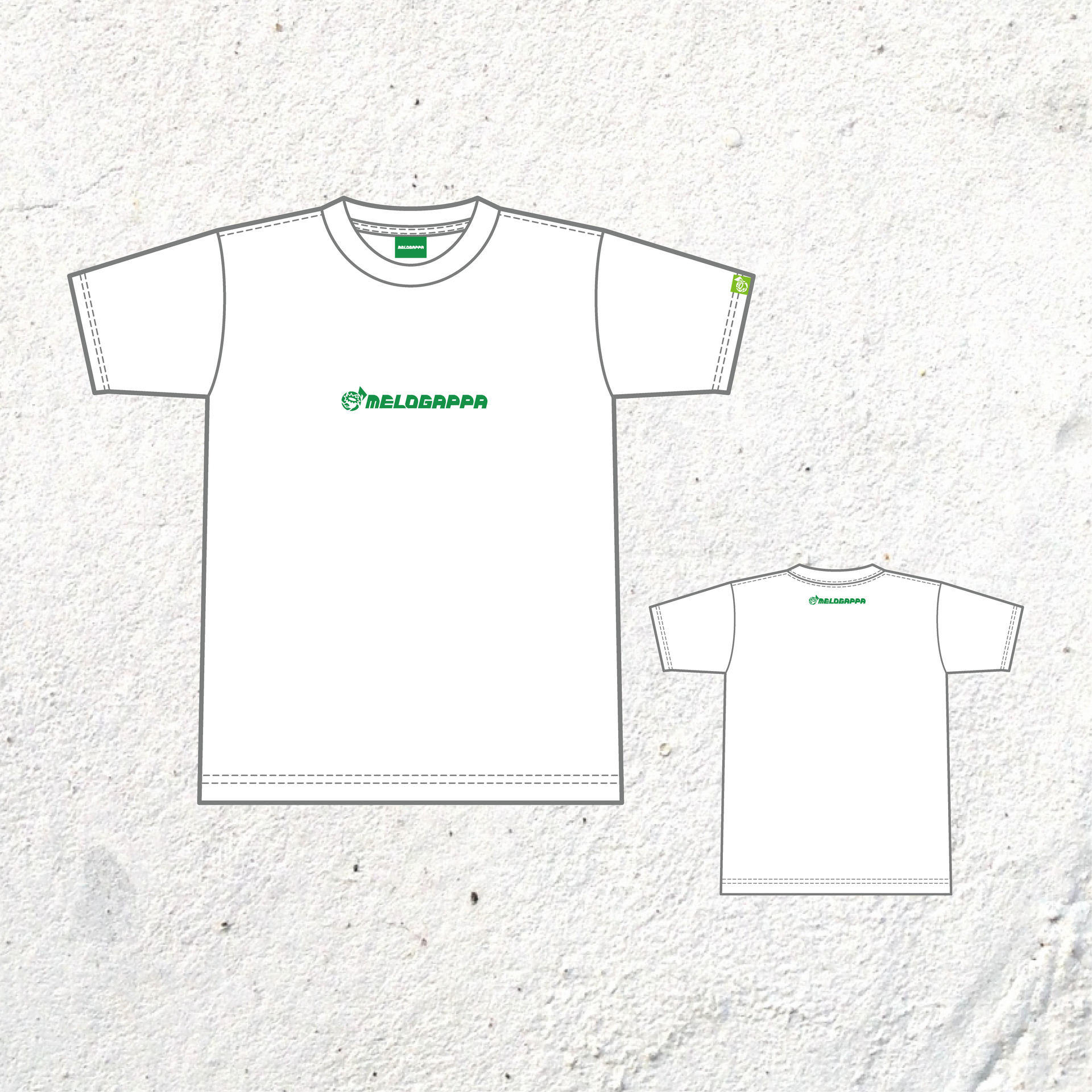メロガッパ　MELOGAPPA Tシャツ XLサイズ MELOGAPPATシャツ〈黒〉【ケツを叩いてくれてありがとうバック対象商品】